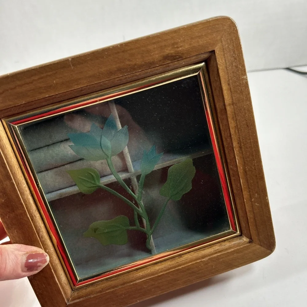 vintage‎ wooden dresser jewelry box Farrington